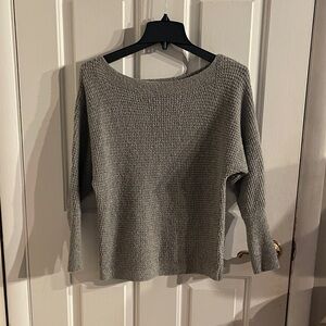 Maurices Textured Gray Crew Neck Sweater